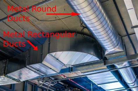 round sheet metal ductwork should be|connecting round duct to rectangular.